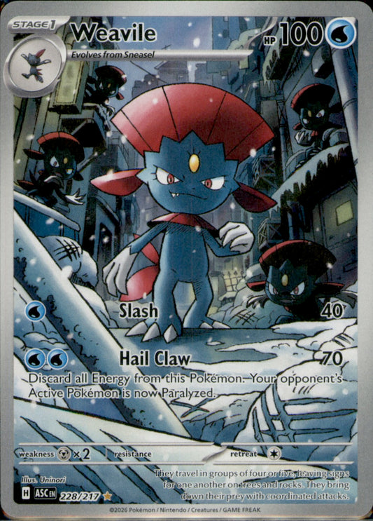 Weavile Illustration Rare ME: Ascended Heroes 228/217 NM