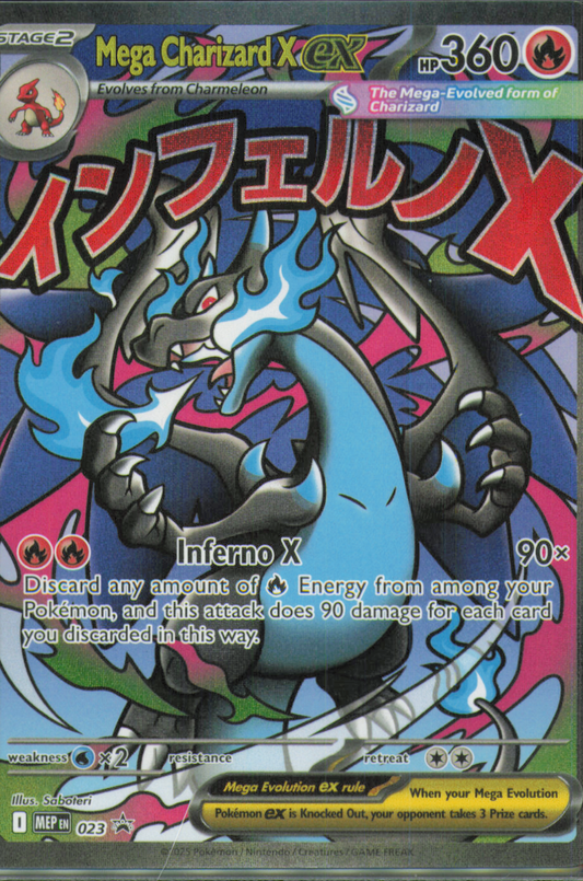 Mega Charizard X ex Promo ME: Mega Evolution Promo 023 NM