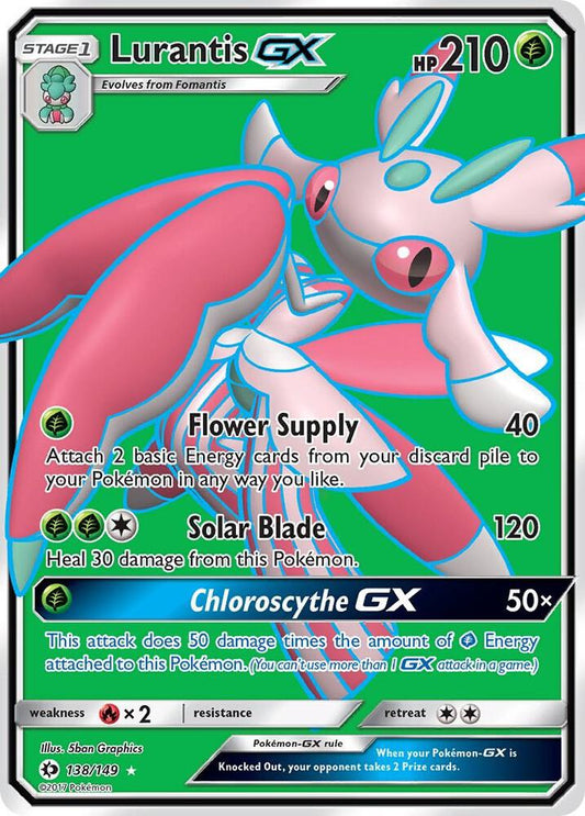 Lurantis GX (Full Art) Ultra Rare SM Base Set 138/149 NM