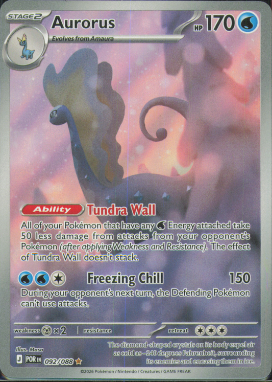 Aurorus Illustration Rare ME03: Perfect Order 092/088 NM