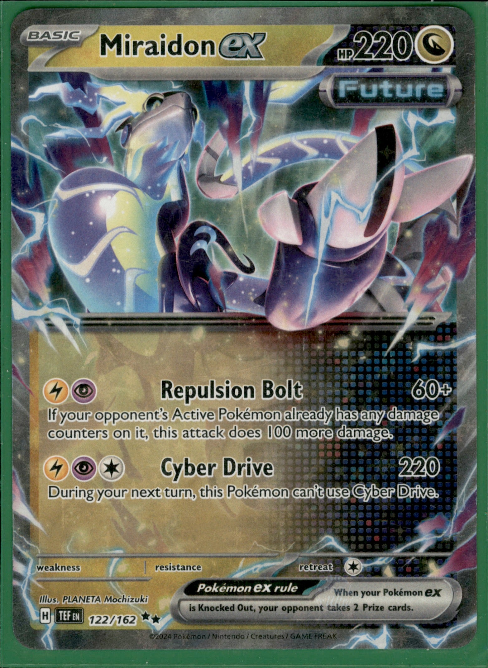 Miraidon ex Double Rare SV05: Temporal Forces 122/162 NM