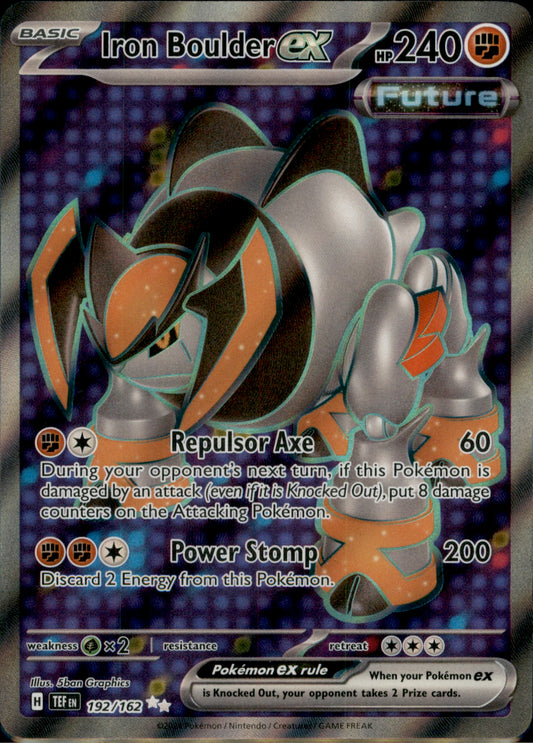 Iron Boulder ex - Ultra Rare SV05: Temporal Forces 192/162 NM