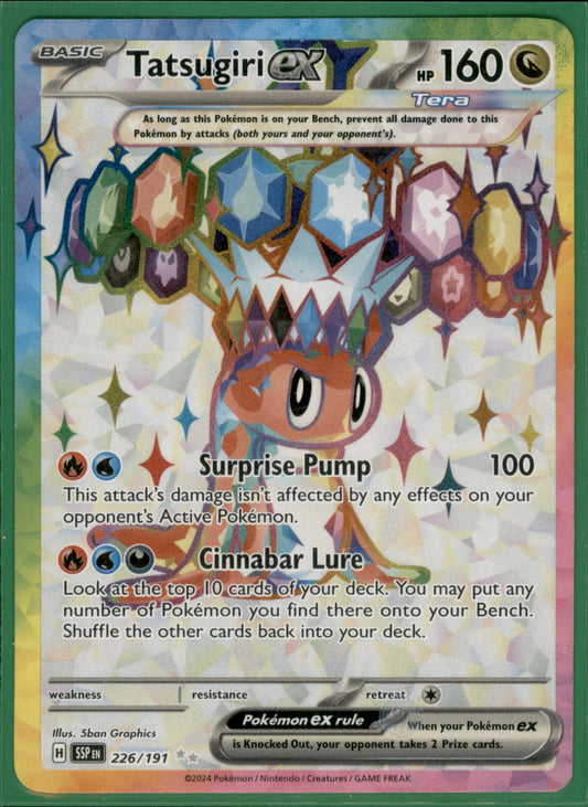 Tatsugiri ex - Ultra Rare SV08: Surging Sparks 226/191 NM