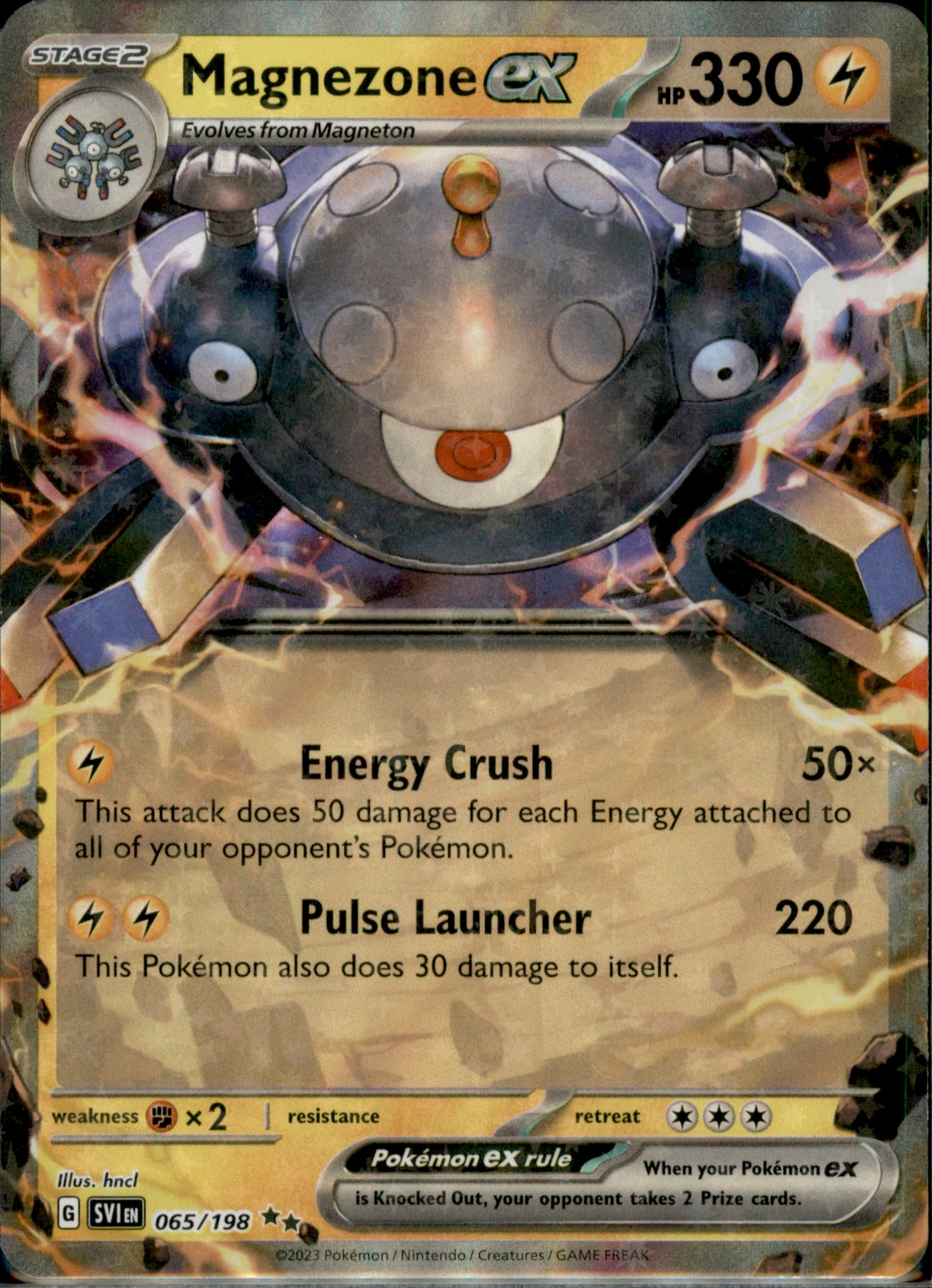 Magnezone ex Double Rare SV01: Scarlet & Violet Base Set 065/198 NM