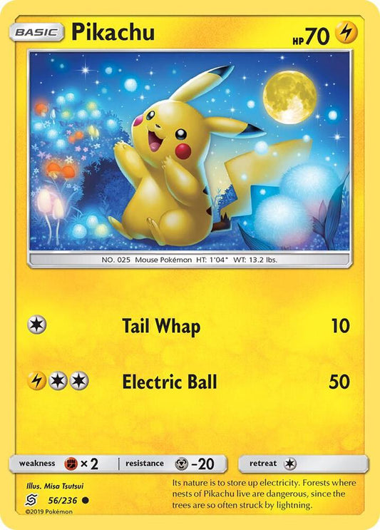 Pikachu (56) Common SM - Unified Minds 56/236 NM
