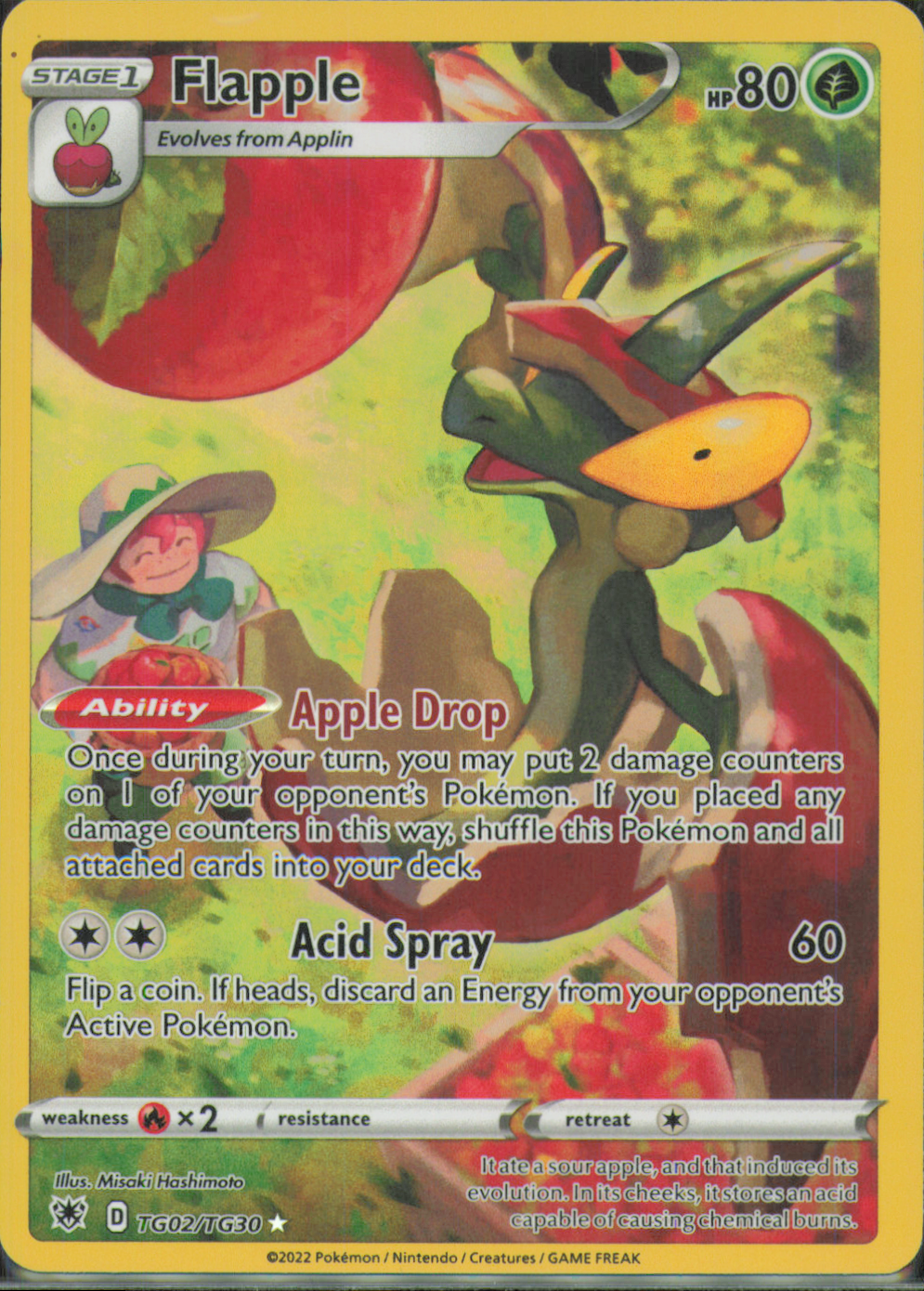 Flapple Ultra Rare SWSH10: Astral Radiance Trainer Gallery TG02/TG30 NM