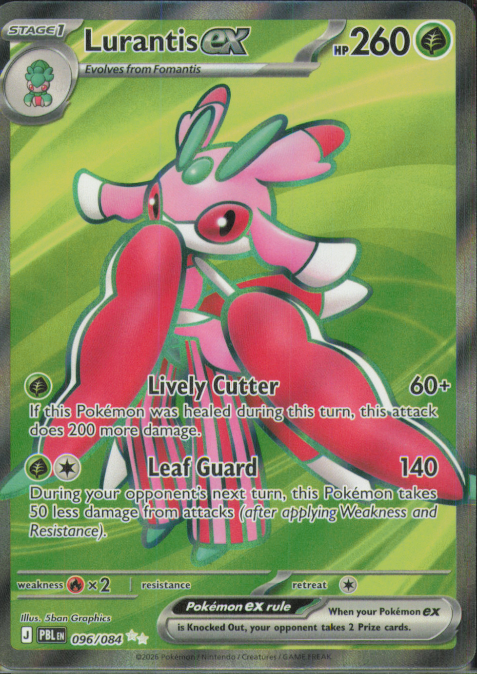Lurantis ex Ultra Rare ME05: Pitch Black 096/084 NM