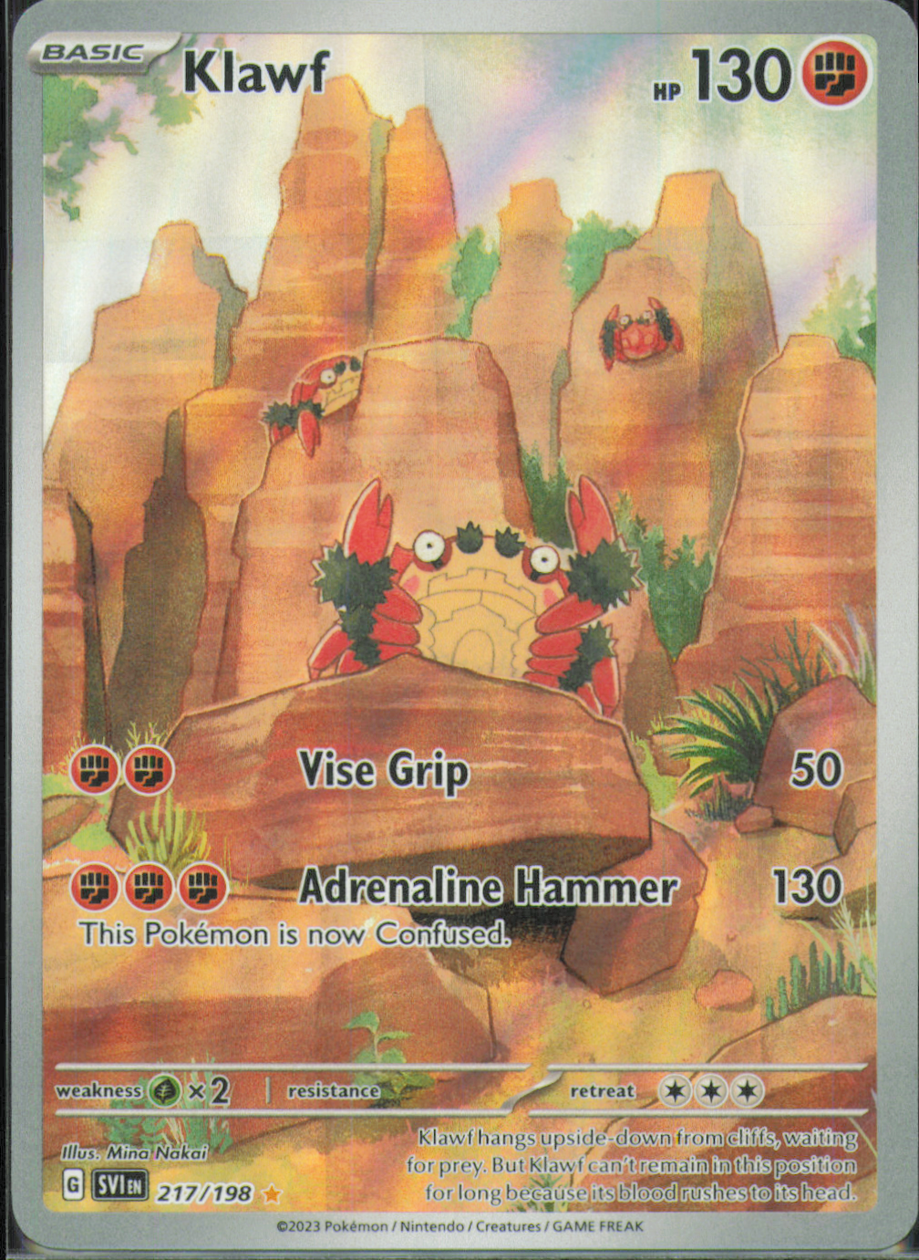 Klawf Illustration Rare SV01: Scarlet & Violet Base Set 217/198 NM
