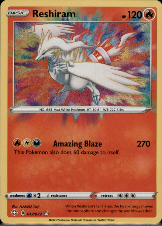 Reshiram Amazing Rare Shining Fates 017/072 NM