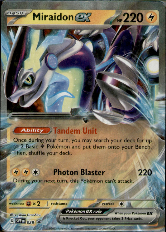 Miraidon ex Promo SV: Scarlet & Violet Promo Cards 028 NM