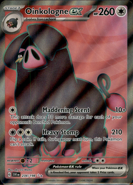 Oinkologne ex Ultra Rare SV01: Scarlet & Violet Base Set 234/198 NM