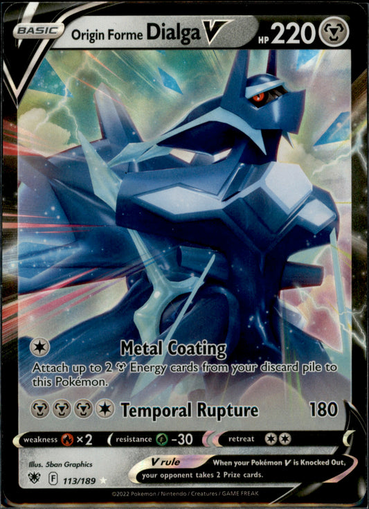 Origin Forme Dialga V Ultra Rare SWSH10: Astral Radiance 113/189 NM