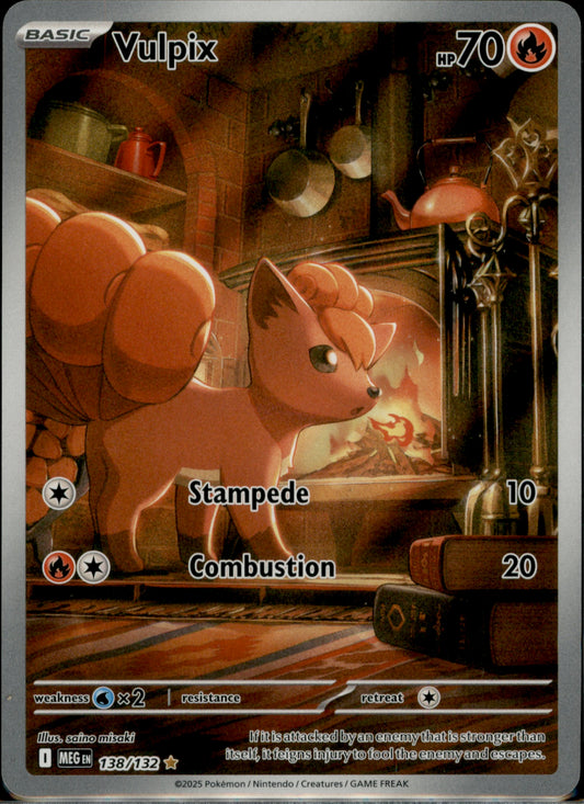Vulpix Illustration Rare ME01: Mega Evolution 138/132 NM