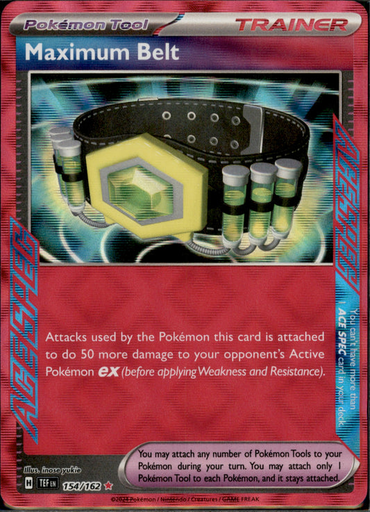 Maximum Belt ACE SPEC Rare SV: Prismatic Evolutions 117/131 NM