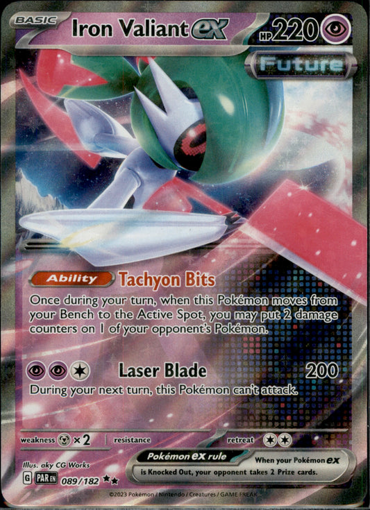 Iron Valiant ex Double Rare SV04: Paradox Rift 089/182 NM