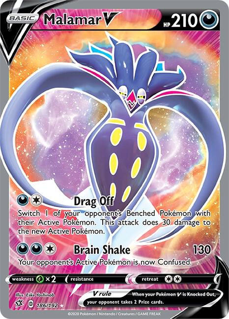 Malamar V (Full Art) Ultra Rare SWSH02: Rebel Clash 186/192 NM