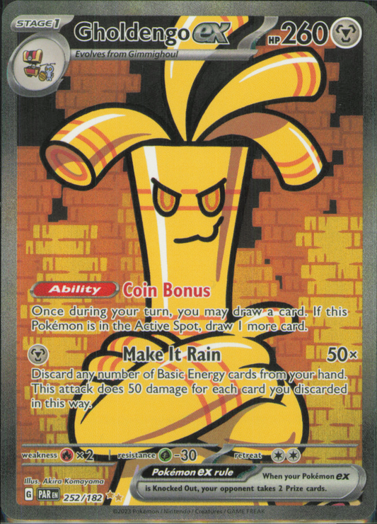 Gholdengo ex - Special Illustration Rare SV04: Paradox Rift 252/182 NM