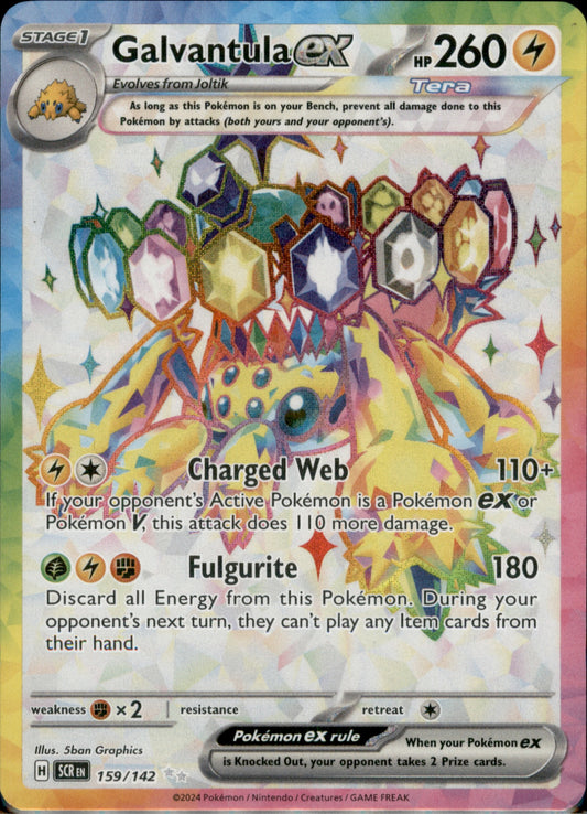 Galvantula ex - Ultra Rare SV07: Stellar Crown 159/142 NM