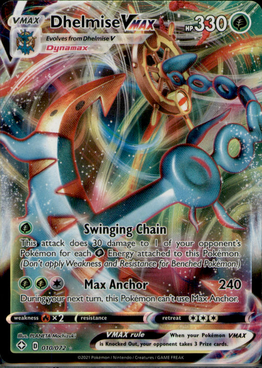 Dhelmise VMAX Ultra Rare Shining Fates 010/072 NM