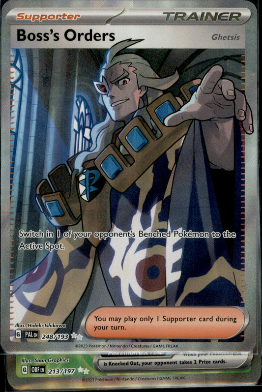 Boss's Orders Ultra Rare SV02: Paldea Evolved 248/193 NM