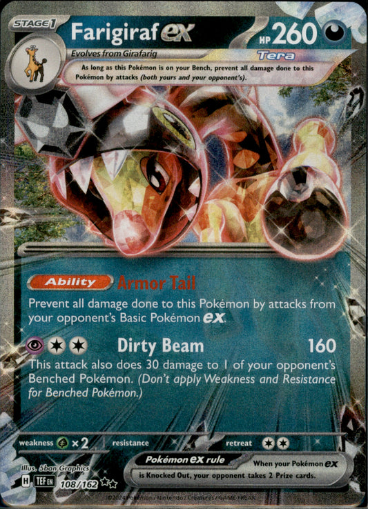 Farigiraf ex - Double Rare SV05: Temporal Forces 108/162 NM