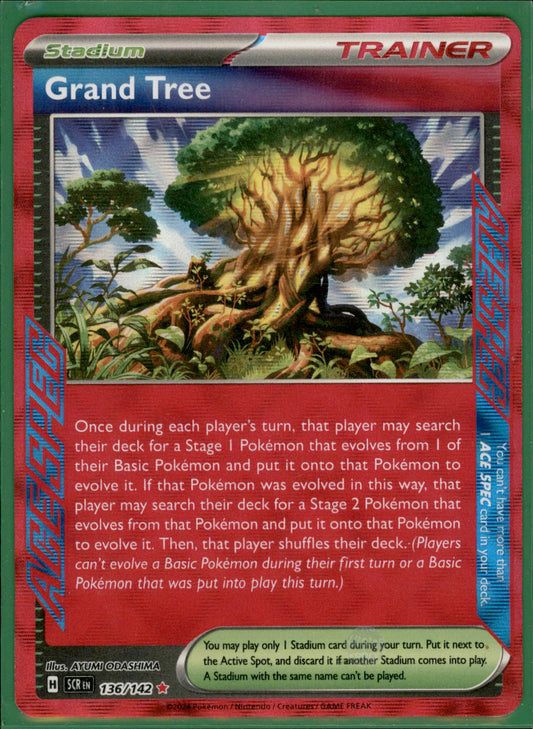 Grand Tree ACE SPEC Rare SV07: Stellar Crown 136/142 NM