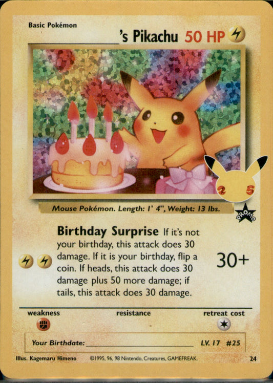 ______'s Pikachu Classic Collection Celebrations: Classic Collection 24/53 NM