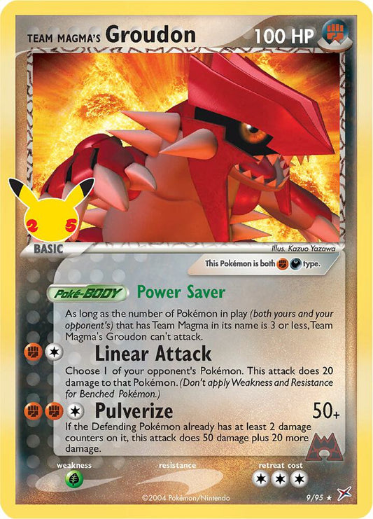 Team Magma's Groudon Classic Collection Celebrations: Classic Collection 9/95 NM