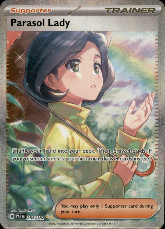 Parasol Lady Special Illustration Rare SV04: Paradox Rift 255/182 NM