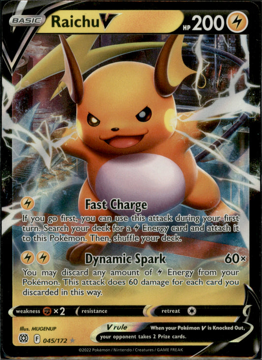Raichu V Ultra Rare SWSH09: Brilliant Stars 045/172 NM