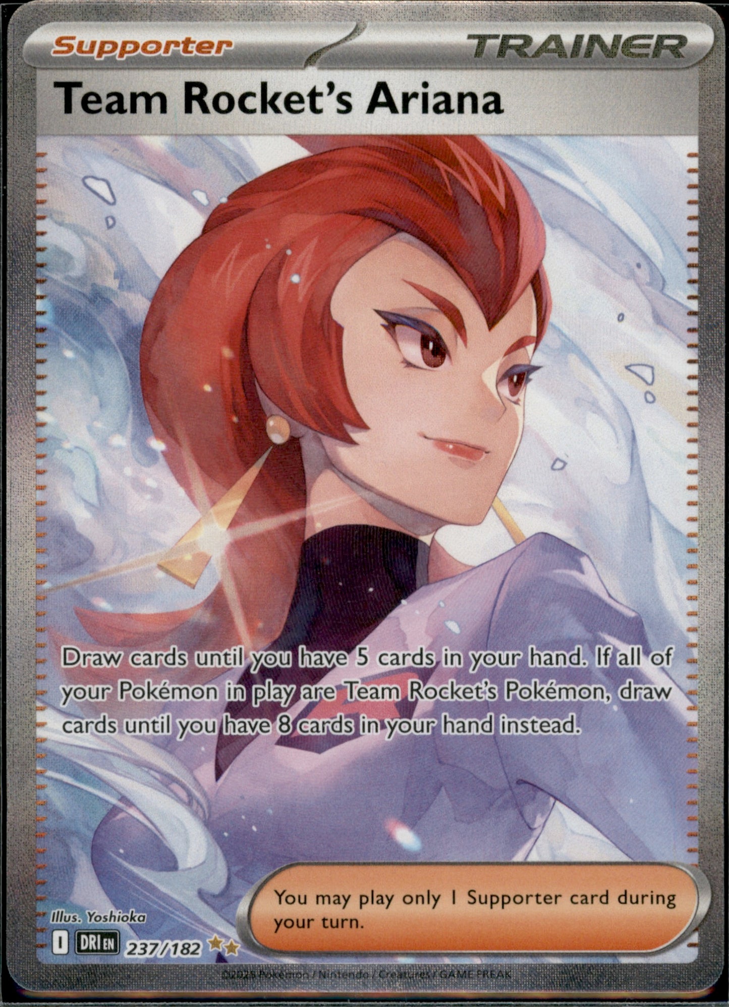 Team Rocket's Ariana - Special Illustration Rare: Destined Rivals 237/182 NM