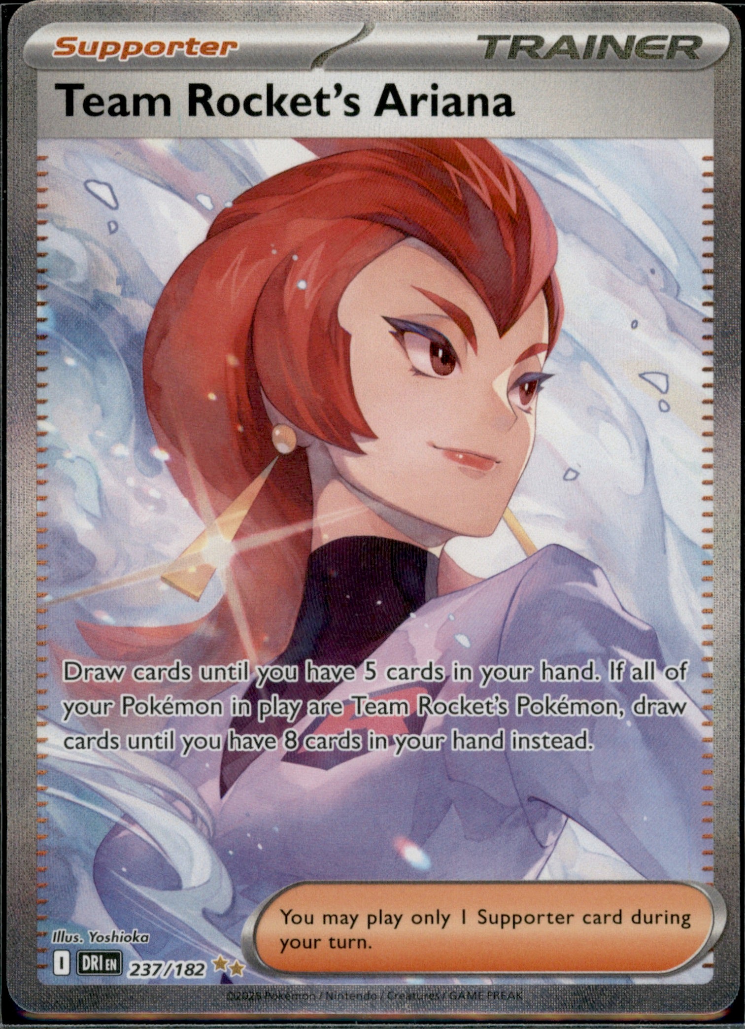 Team Rocket's Ariana - Special Illustration Rare: Destined Rivals 237/182 NM