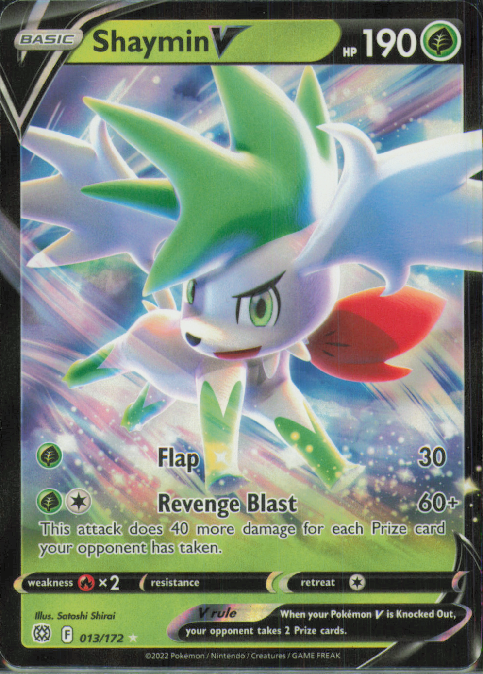 Shaymin V Ultra Rare SWSH09: Brilliant Stars 013/172 NM