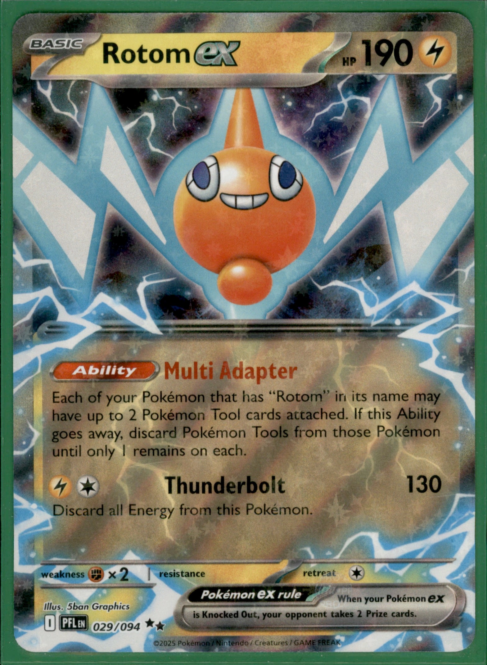 Rotom ex Double Rare ME02: Phantasmal Flames 029/094 NM