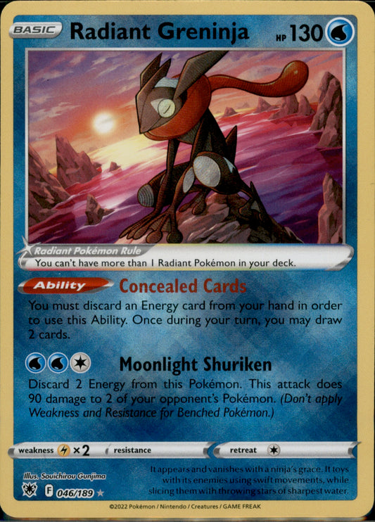 Radiant Greninja Radiant Rare SWSH10: Astral Radiance 046/189 NM