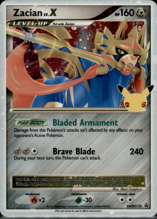 Zacian LV. X - Promo SWSH: Sword & Shield Promo Cards SWSH135 LP