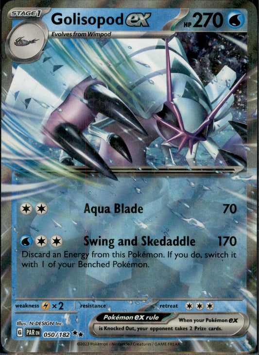 Golisopod ex Double Rare SV04: Paradox Rift 050/182 NM
