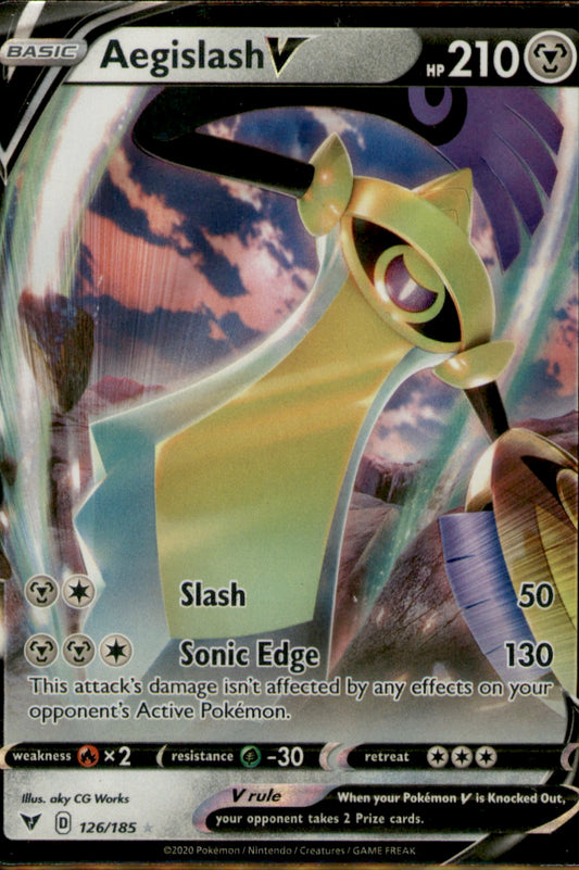 Aegislash V Ultra Rare SWSH04: Vivid Voltage 126/185 NM