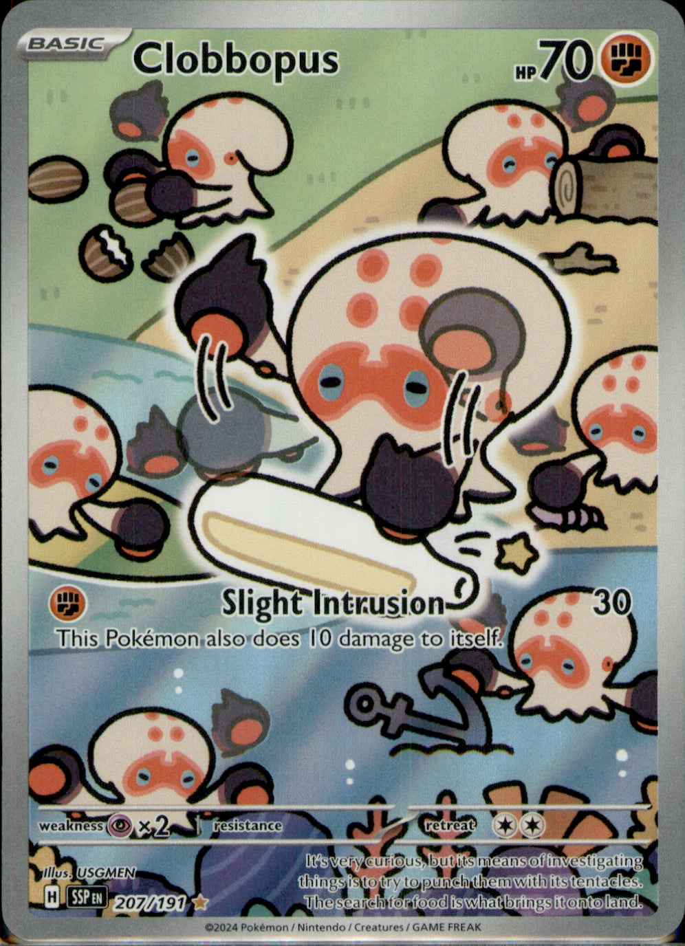 Clobbopus Illustration Rare SV08: Surging Sparks 207/191 NM