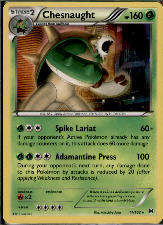 Chesnaught Holo Rare XY - BREAKthrough 11/162 NM