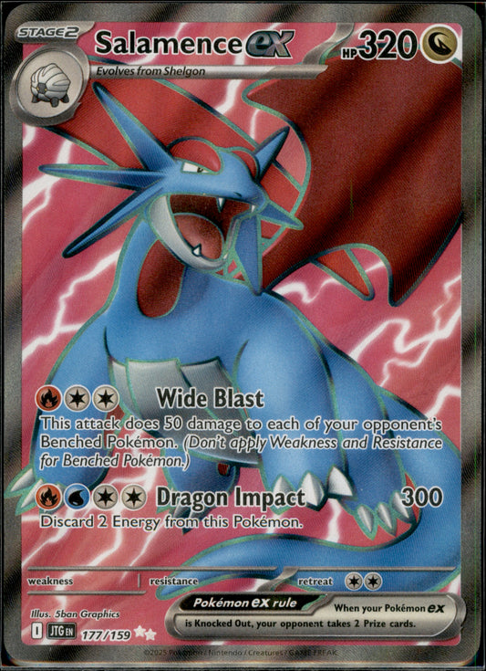 Salamence ex - Ultra Rare SV09: Journey Together 177/159 NM