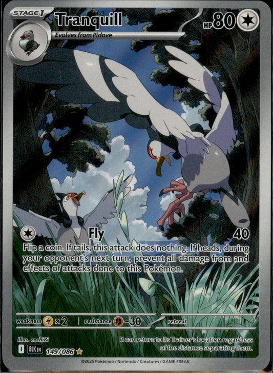 Tranquill Illustration Rare SV: Black Bolt 149/086 NM