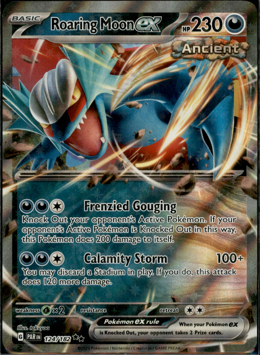 Roaring Moon ex Double Rare SV04: Paradox Rift 124/182 NM