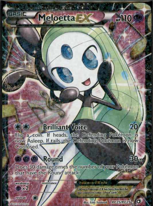Meloetta EX (Full Art) Ultra Rare: Radiant Collection RC25/RC25 NM