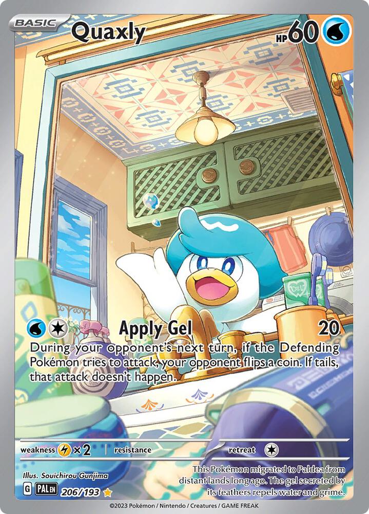 Quaxly Illustration Rare SV02: Paldea Evolved 206/193 NM