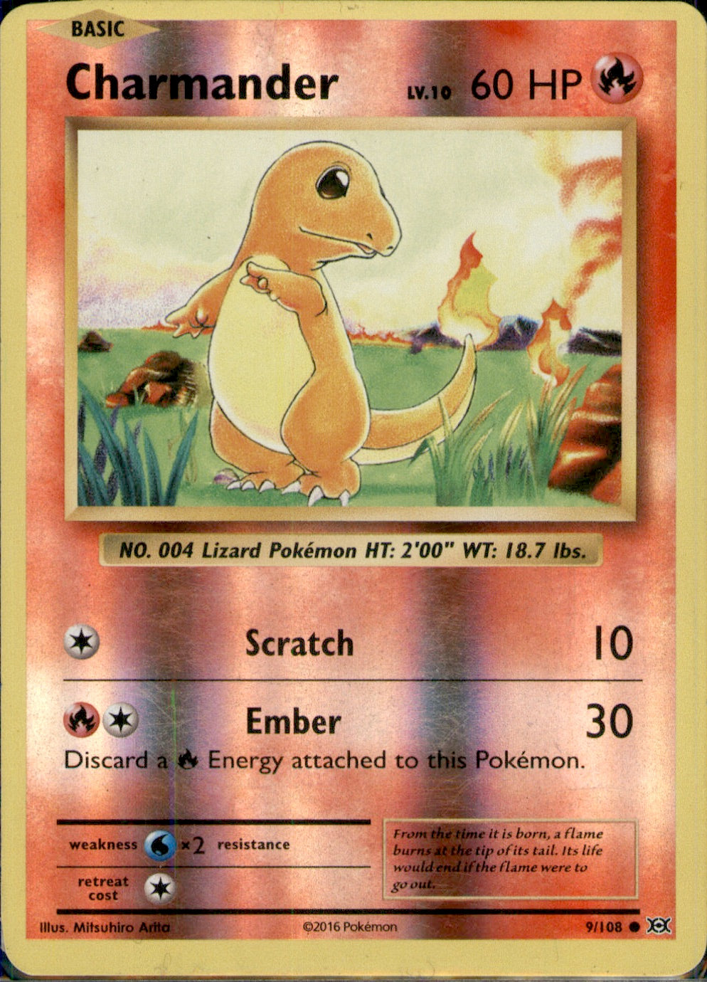 Charmander Common XY - Evolutions 9/108 NM