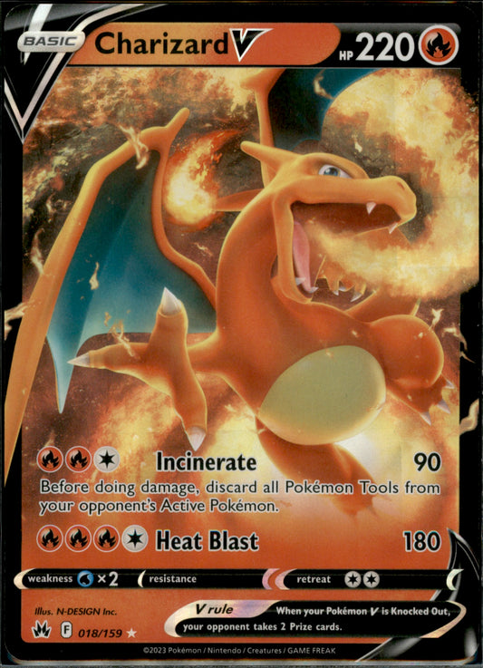 Charizard V Ultra Rare SWSH09: Brilliant Stars 017/172 NM