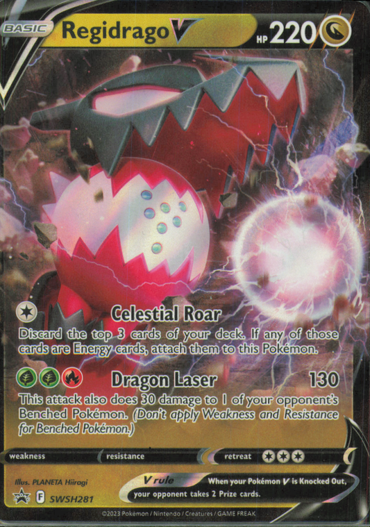 Regidrago V Ultra Rare SWSH12: Silver Tempest 135/195 NM