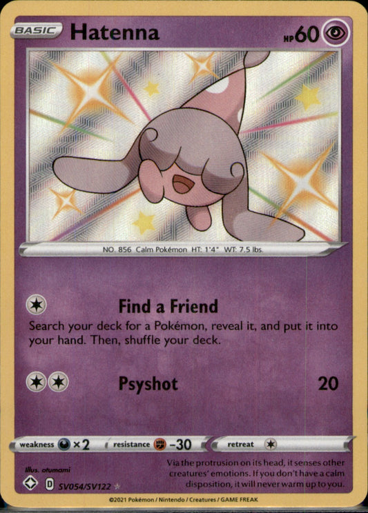 Hatenna Shiny Holo Rare Shining Fates: Shiny Vault SV054/SV122 NM