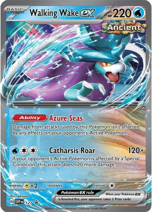 Walking Wake ex - Promo SV: Scarlet & Violet Promo Cards 127 NM (Back)